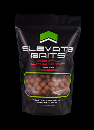Elevate Baits Spicy Chorizo Boilies 1kg by Billing Tackle