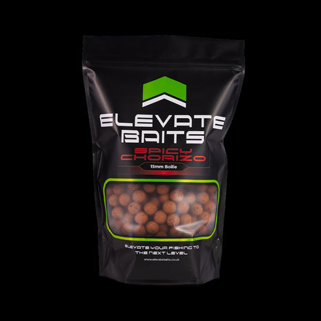 Elevate Baits Spicy Chorizo Boilies 1kg by Billing Tackle