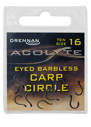 Drennan Acolyte Eyed Barbless Carp Circle ALL SIZES by Billing Tackle