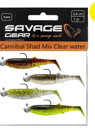 Cannibal Shad 8cm 5g R2F (4 pack)