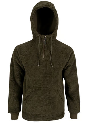 Speero Sherpa Fleece Hoodie Dark Olive by Billing Tackle
