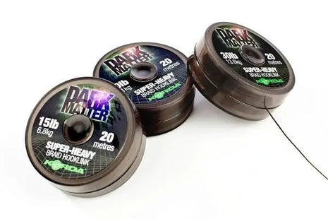 Korda Dark Matter Super-Heavy Braided Hooklink (20m) by Billing Tackle
