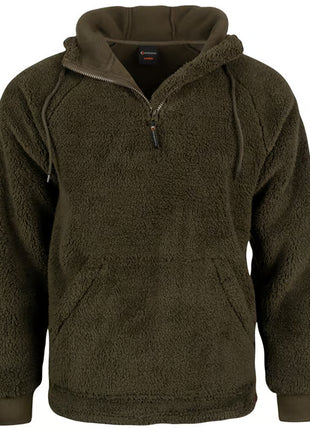 Speero Sherpa Fleece Hoodie Dark Olive by Billing Tackle