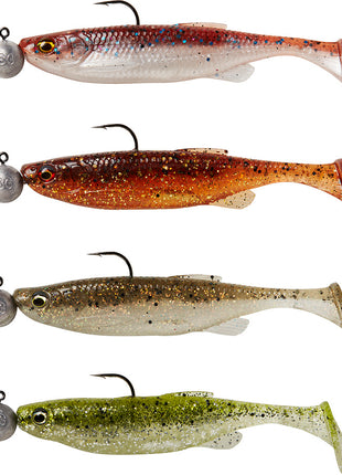 Fat Minnow T-Tail 13cm 20g Ready to Fish (4 pack) by Billing Tackle