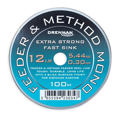 Drennan Extra Stronger Fast Sink Feeder & Method Mono (250m / 12lb) by Billing Tackle