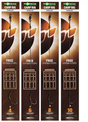 Korda Dark Matter Carp Rig Wide Gape (Free Extenda Stops)