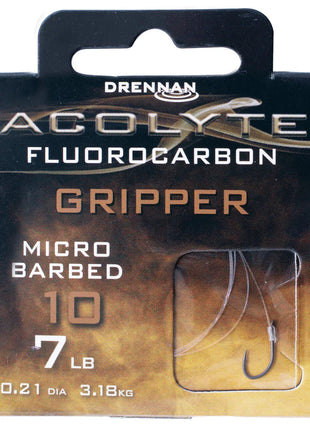 Drennan Acolyte Fluorocarbon Gripper Micro Barbed by Billing Tackle
