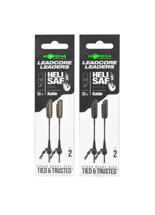 Korda Kable Leadcore Leaders 2x Heli Safe by Billing Tackle