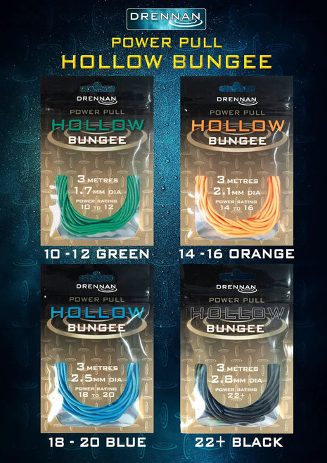 Drennan Power Pull Hollow Bungee (3m) |.ALL SIZES by Billing Tackle