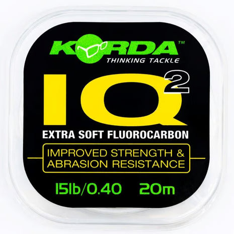Korda IQ2 Improved Strength & Abrasion Resistance - Extra Soft Fluorocarbon by Billing Tackle