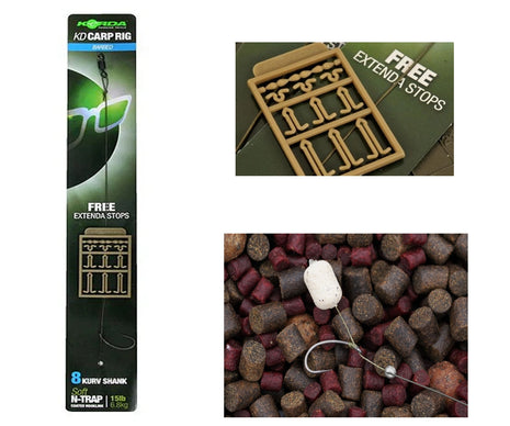 Korda N-Trap Soft KD Carp Rig (Free Extenda Stops)