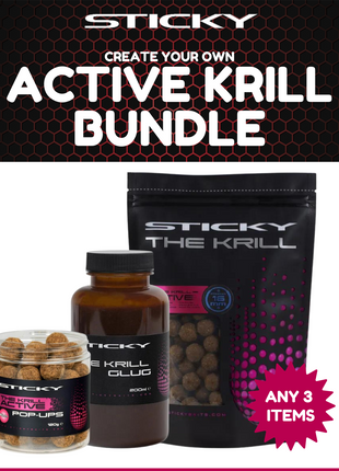 Active Krill Sticky Baits Bundle - Choose Any 3 Items: Perfect Session Pack