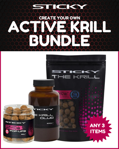 Active Krill Sticky Baits Bundle - Choose Any 3 Items: Perfect Session Pack