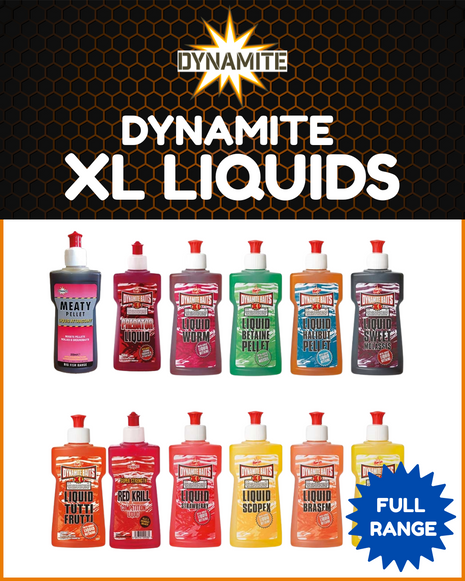 Dynamite Baits XL Liquid 250 ml Range PVA Friendly All Flavours