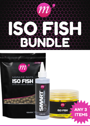 Mainline ISO Fish Baits Bundle - Choose Any 3 Items. Perfect Session Pack