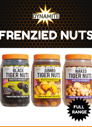 Frenzied Tiger Nuts Dynamite Baits - Boosted Hookbaits Black Tiger Nuts Peanuts