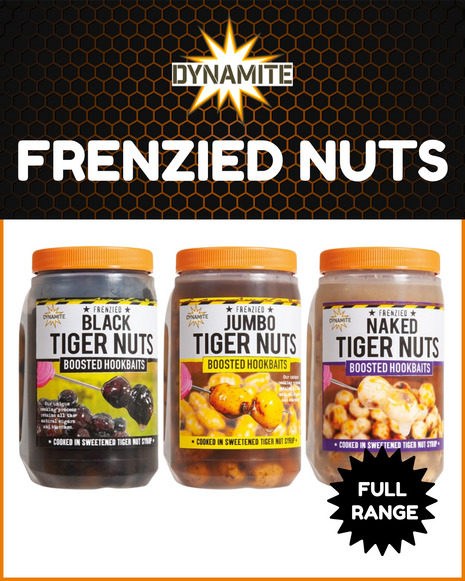 Frenzied Tiger Nuts Dynamite Baits - Boosted Hookbaits Black Tiger Nuts Peanuts