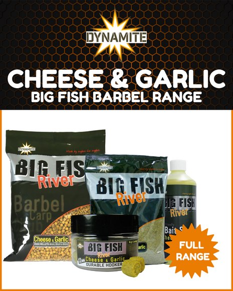 Cheese & Garlic Dynamite Baits Big Fish Barbel River Range