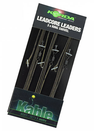 Korda Leadcore Leaders 3x Ring Swivel by Billing Tackle