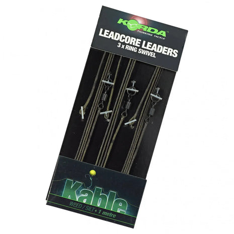 Korda Leadcore Leaders 3x Ring Swivel by Billing Tackle