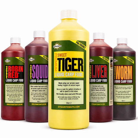 Dynamite Premium Liquid Carp Food 1L - Full Range by Billing Tackle