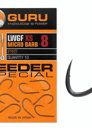 Guru LWGF Micro Barb Eyed Feeder Special | ALL SIZES by Billing Tackle