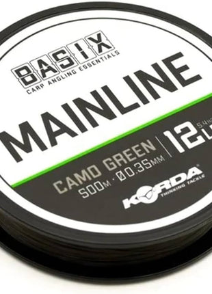 Korda Basix Mainline Camo Green 500m by Billing Tackle