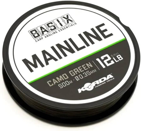 Korda Basix Mainline Camo Green 500m by Billing Tackle