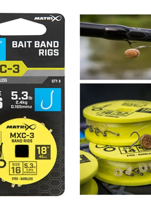 Matrix Bait Band Rigs MXC-3 by Billing Tackle