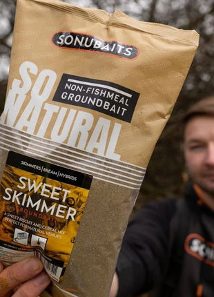 Sonubaits So Natural Non-Fishmeal Groundbait Sweet Skimmer Yellow by Billing Tackle
