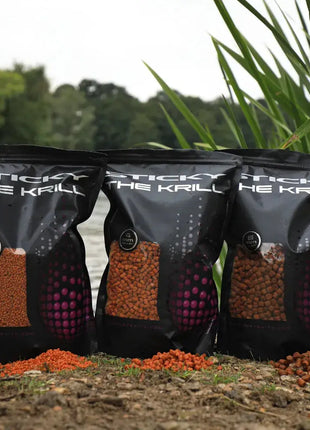 Sticky Pellets 900g Krill Manilla Bloodworm | All Sizes by Billing Tackle