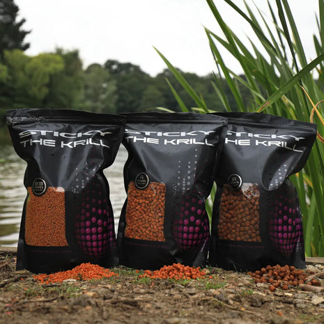 Sticky Pellets 900g Krill Manilla Bloodworm | All Sizes by Billing Tackle