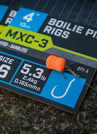 Matrix Boilie Pin Rigs MXC-3 4” (10cm) by Billing Tackle