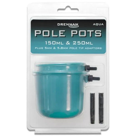 Drennan Pole Pots 150ml & 250ml (Plus 5mm & 5.8mm Pole Tip Adaptors) by Billing Tackle