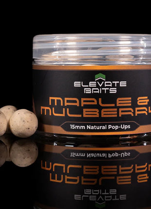 Elevate Baits 15mm Natural Pop Ups Chorizo & Mulberry by Billing Tackle