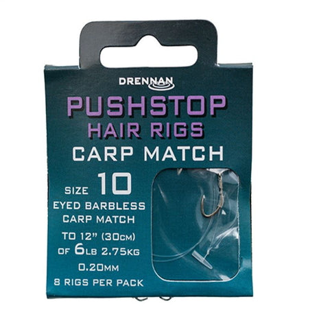 Drennan Pushstop Hair Rigs Carp Match by Billing Tackle