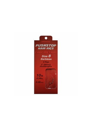 Drennan Pushstop Hair Rigs Carp Method Barbless | ALL SIZES by Billing Tackle