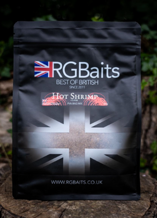 RG Baits Hot Shrimp & Liver PVA Bag Mix (1kg) by Billing Tackle