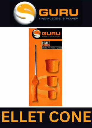 GURU PELLET CONES 3 SIZES PER PACK + NEEDLE
