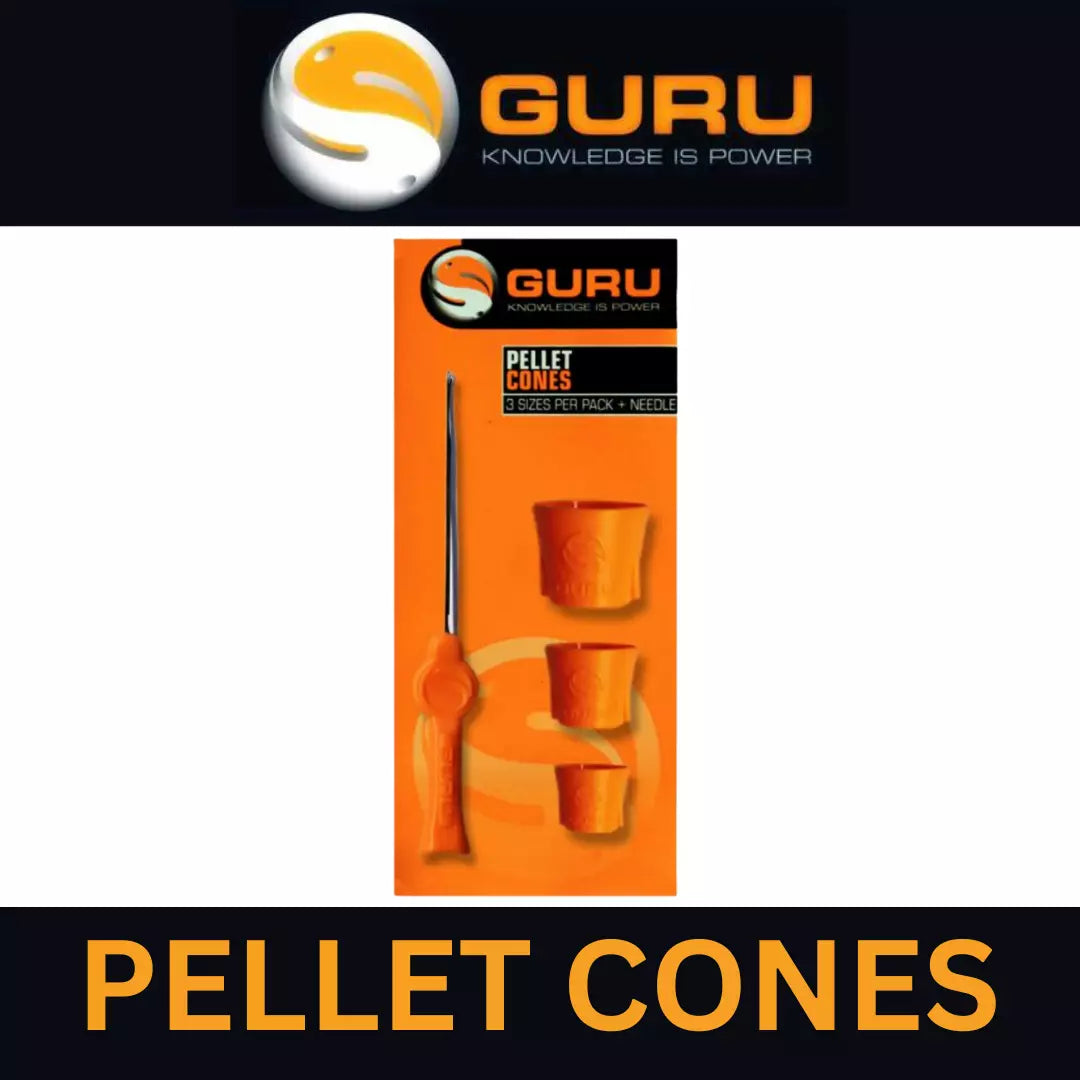 GURU PELLET CONES 3 SIZES PER PACK + NEEDLE