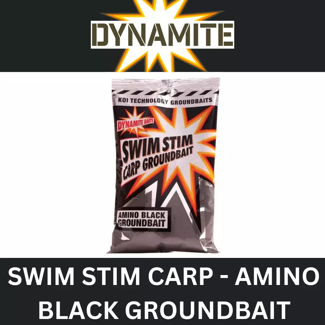 DYNAMITE SWIM STIM AMINO BLACK CARP GROUNDBAIT 900g