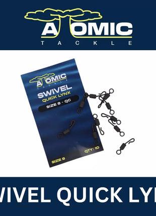 Atomic Tackle Swivel Quick Lynx Size 8 QC