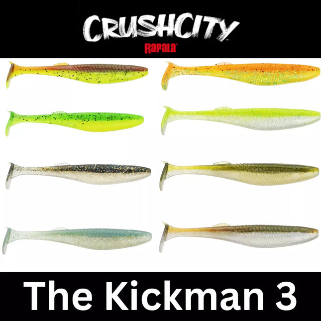 CRUSHCITY The Kickman 3-Inch Soft Bait | Multiple Colors