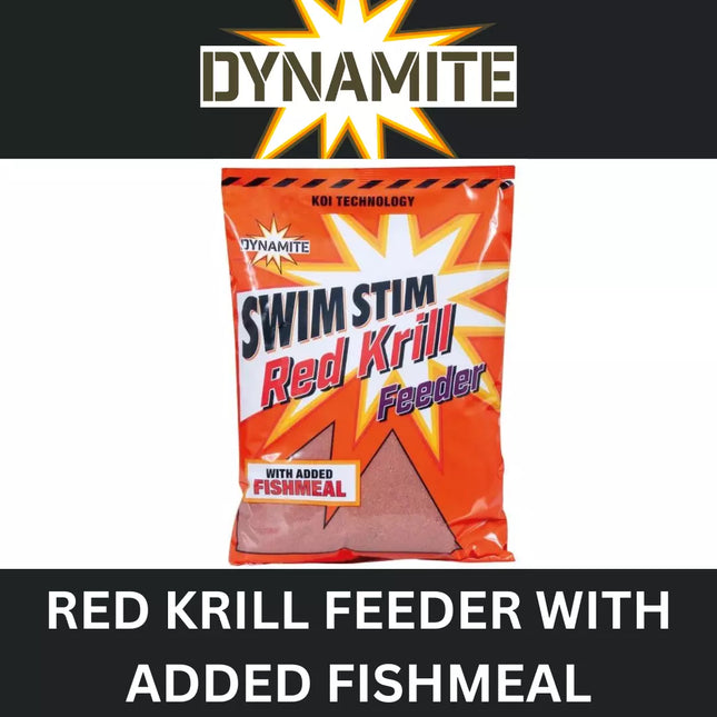 DYNAMITE SWIM STIM RED KRILL FEEDER WITH ADDED FISHMEAL 1.8kg