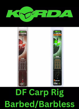 KORDA DF CARP RIG BARBED & BARBLESS *All Sizes*
