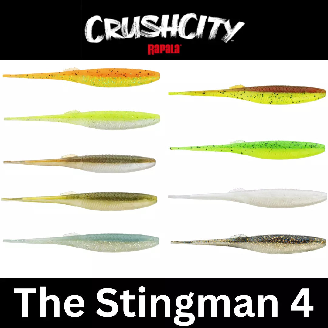 CRUSHCITY The Stingman 4-Inch Soft Bait | Multiple Colors