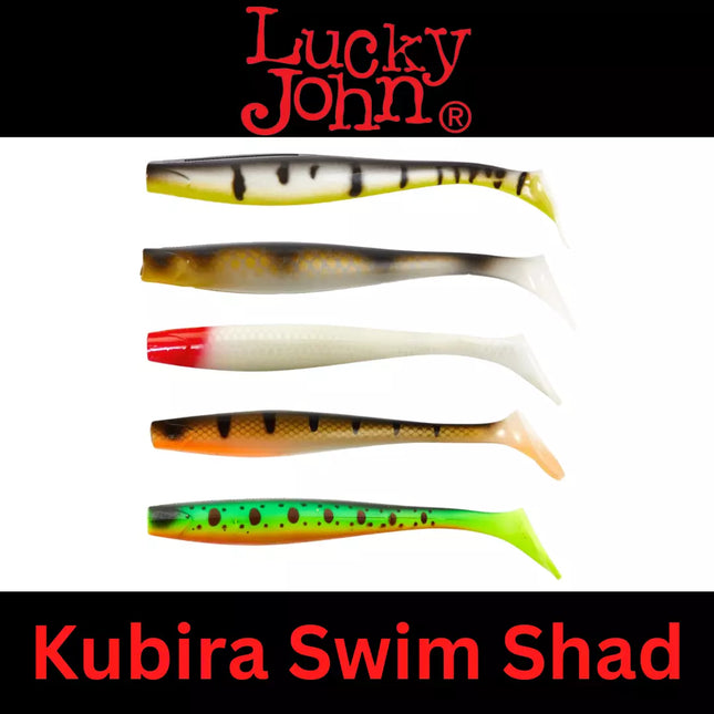 Lucky John Kubira Swim Shad 5" - All Colours Available