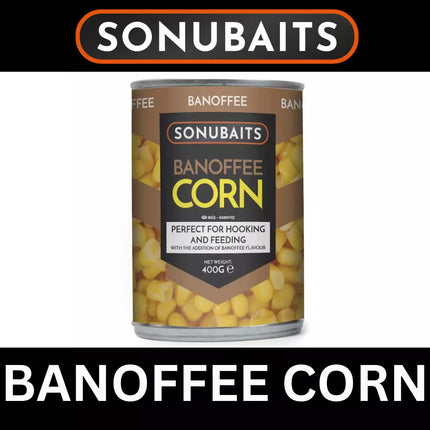 SONUBAITS BANOFFEE CORN PERFECT FOR HOOKING AND FEEDING 400g