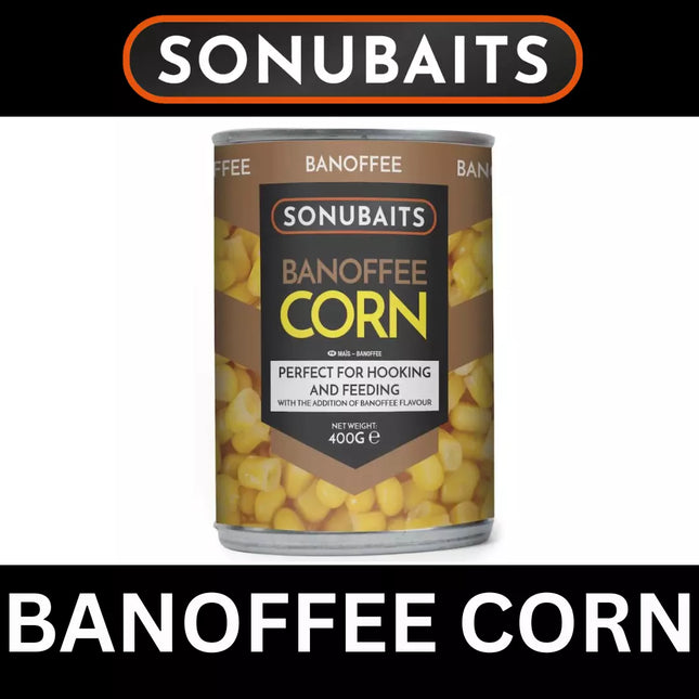 SONUBAITS BANOFFEE CORN PERFECT FOR HOOKING AND FEEDING 400g