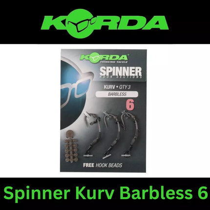 KORDA SPINNER KURV BARBLESS 6